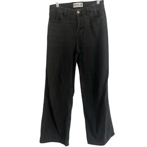 Abercrombie Kids Black Wide-Leg Jeans